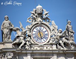 Clock in St. Peter's Square