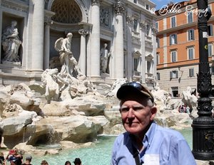 Fred at Trevi Fountain