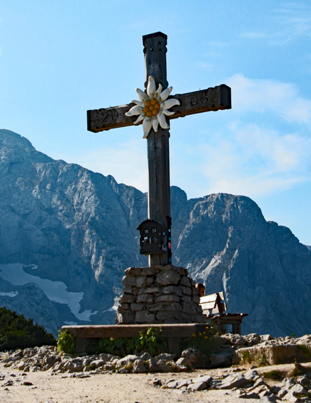 Cross at the top of the mountain