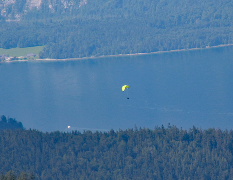 Hang gliding in the Alps