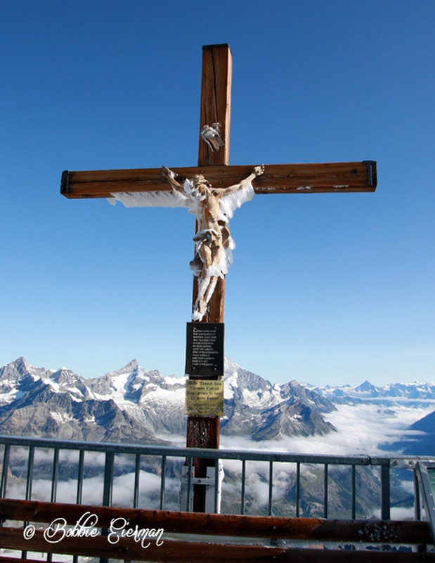 Cross on the top of the mountain 