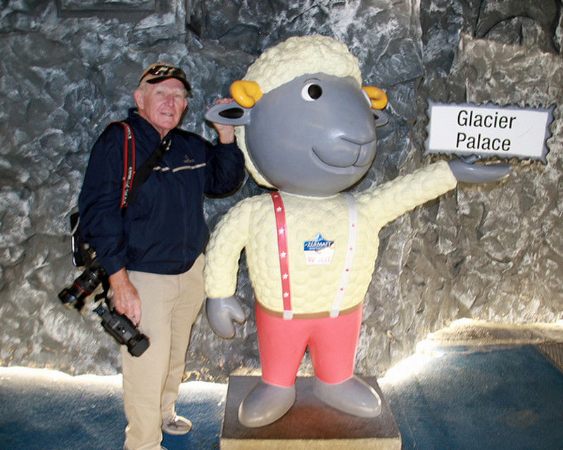 Fred at the Glacier Palace