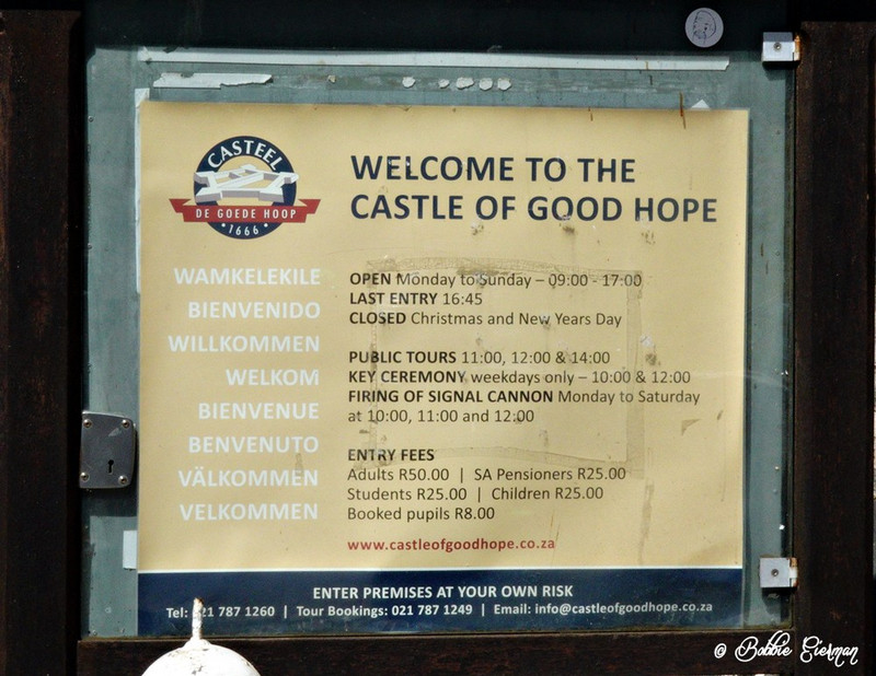  Castle of Good Hope sign