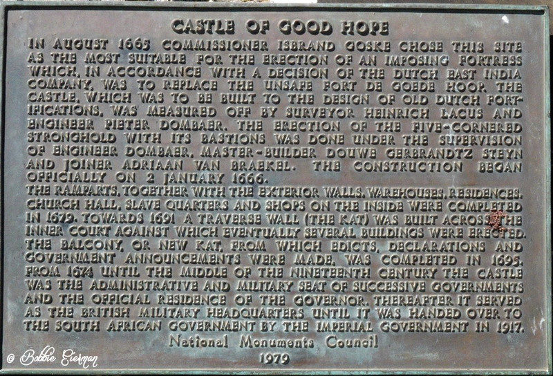  History of the Castle of Good Hope