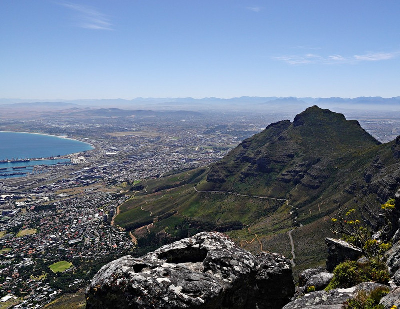  Looking out at Cape Town and Devil's Peak
