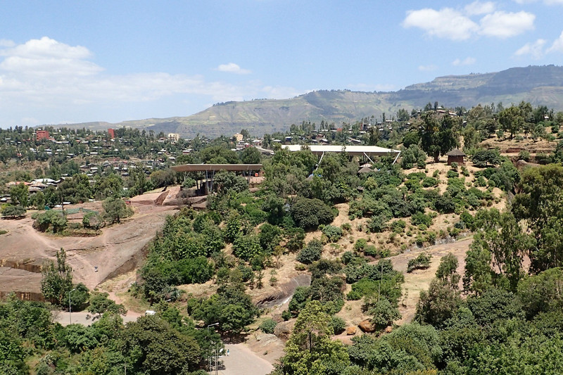 Town of Lalibela looking over to the 1st church complex