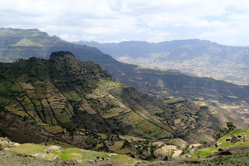 View from pass above Lalibela