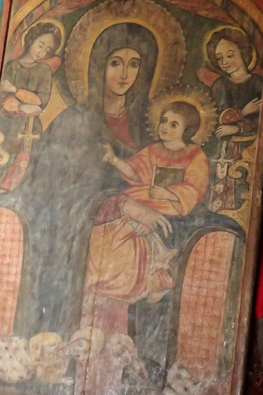 Gondar - painting of Mary and Baby Jesus