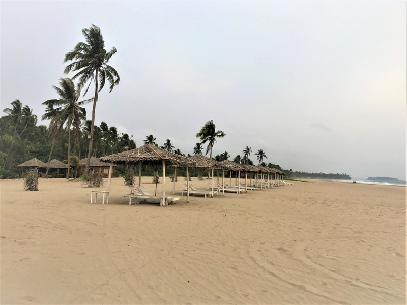 Private beach of Eskala resort