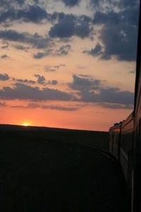 Mongolian sunset
