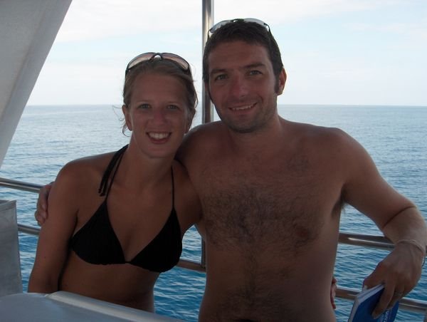 Us on the diving boat