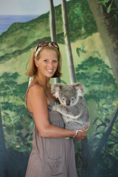 me and a cuddly koala