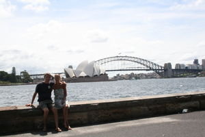 Mr and Mrs T infront of the Opera House