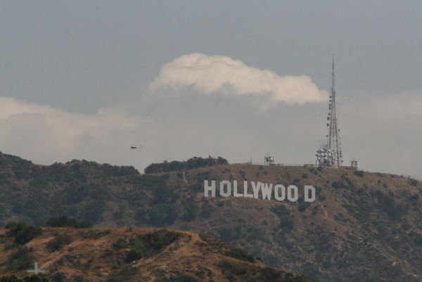 The famous Hollywood sign 