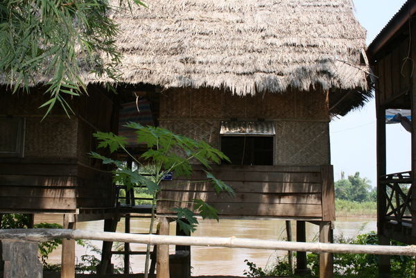 Our 50p river hut in Laos