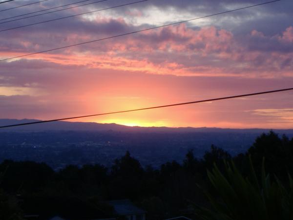 Redhill Rd sunset 