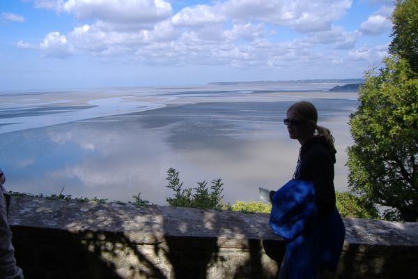 the view from Mont Saint Michel
