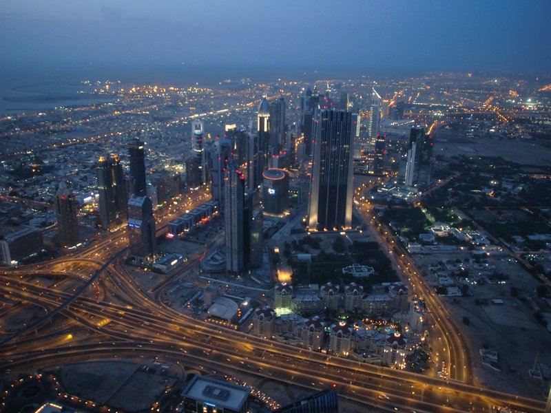 La ciudad desde el Burj Khalifa