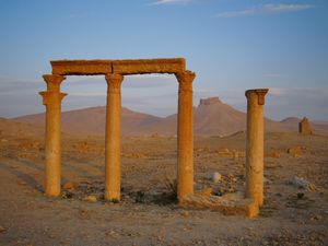 Las ruinas de Palmira, Siria
