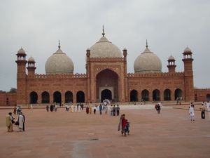 La mezquita Badshahi, Pakistán