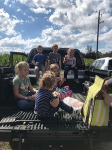 Lunch in back of truck