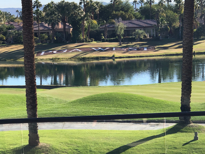 PGA West made of flowers