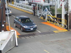 Driving on the ferry