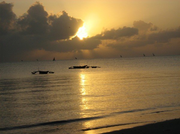 Sunrise over the Indian Ocean at Bagamoyo