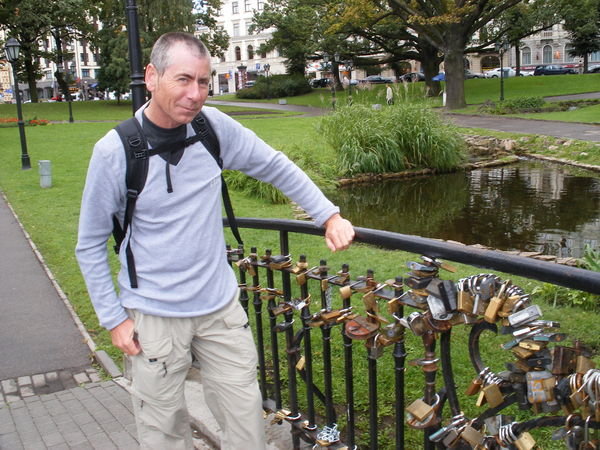 Bridge of locks - Riga