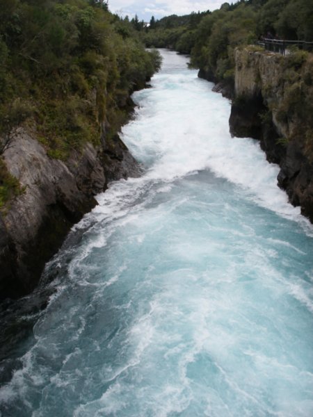 Huka Falls - 160 cubic metres of water per second - 