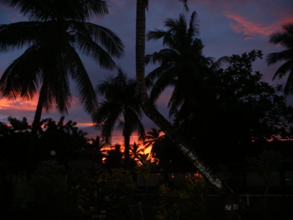 Sunset in Fiji on the 11 th April 2008...