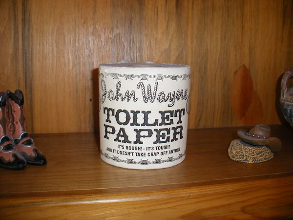 He had his own toilet tissue too!