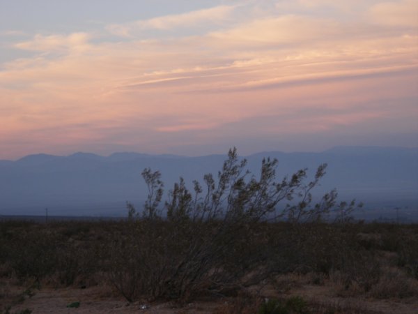 Sunset in the desert....