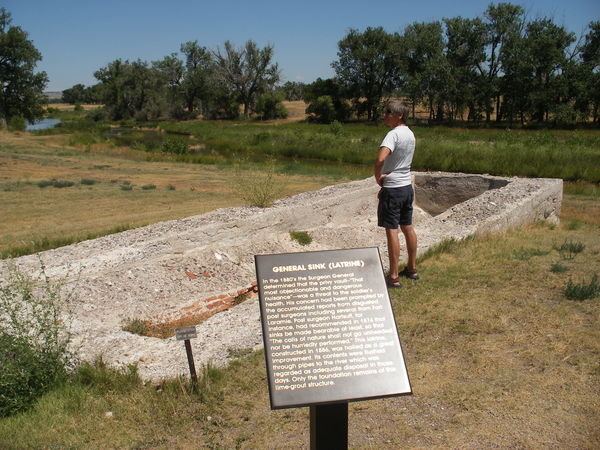 The remains of the "Latrine".