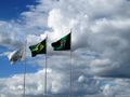 Flags at Presidential Home