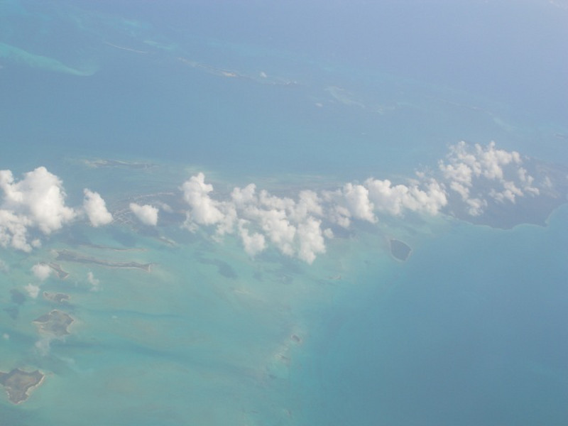 Over the Bahamas