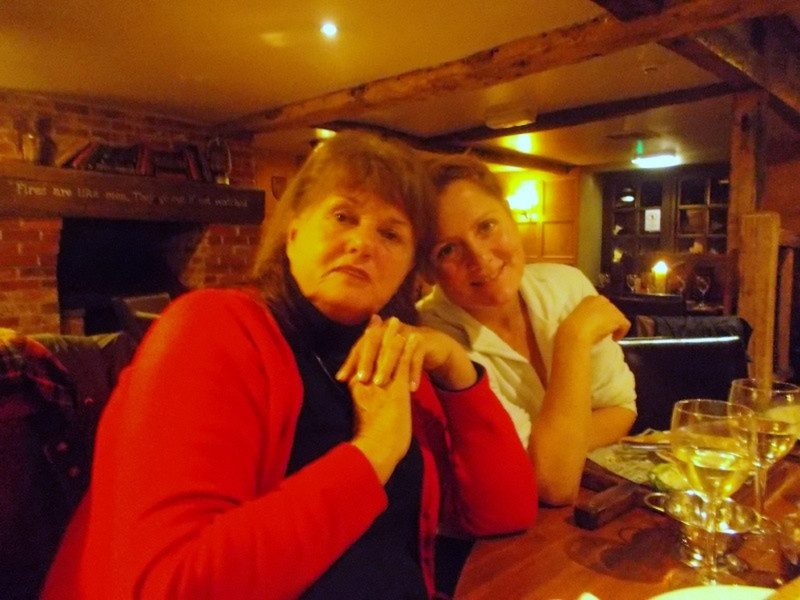 Nikki and her mother at Portsmouth Arms