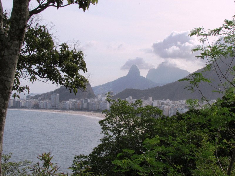 A view of Copacabana beach from Fort Leme