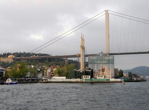 Ortakoy Mosque and Bosphorus Bridge