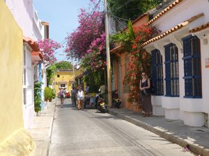One of Cartagena's beautiful streets
