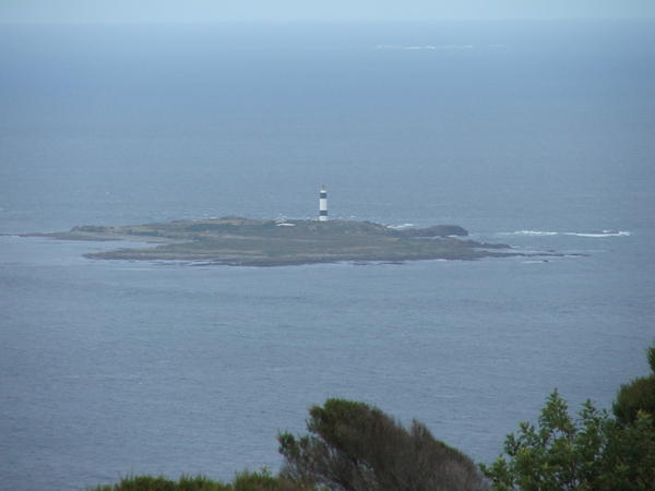 View of lighthouse from viewing station,Bluff