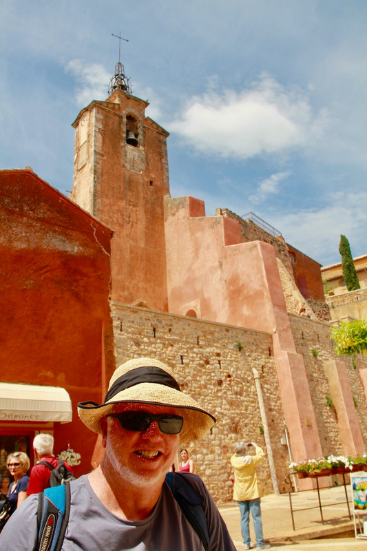 Every shade of red, yellow and brown in the Roussillon buildings.