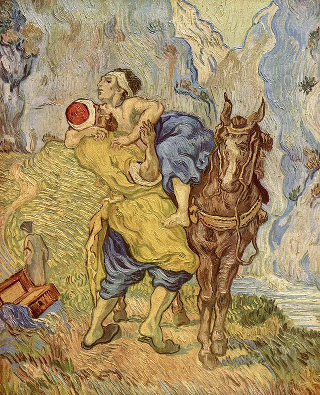 The Good Samaritan (after Delacroix), Vincent van Gogh 