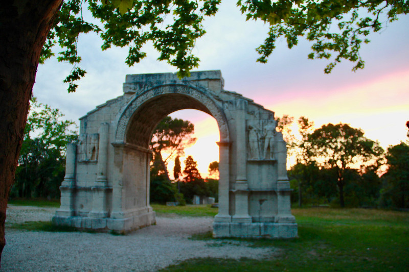 Bonus sunset views at Les Antiques in Glanum on the way home.