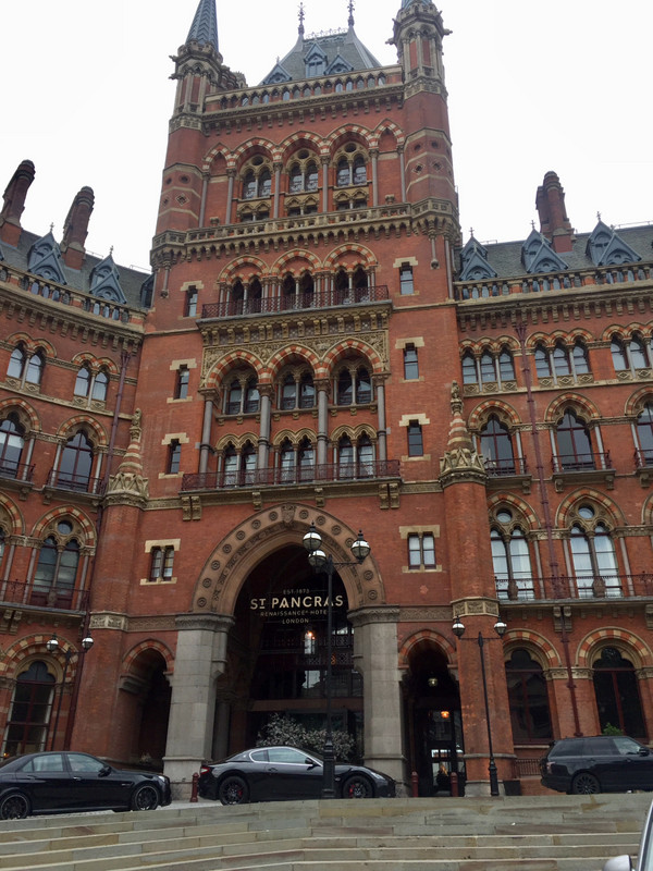 St Pancras station from the outside