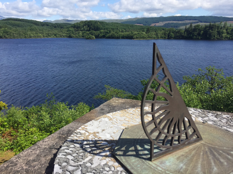 St Conan's Kirk sundial over Loch Awe