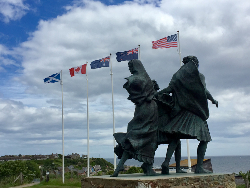 The Emigrants, a sculpture in Helmsdale remembering those who left for other countries - like our forbears.