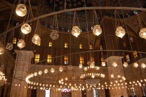 Lights in the Mosque of Muhammad Ali