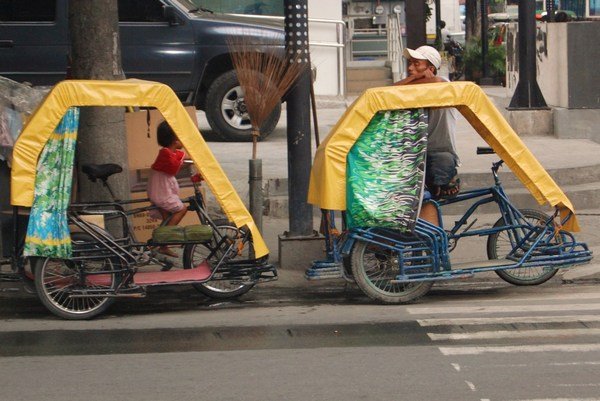 Little taxis in Manila