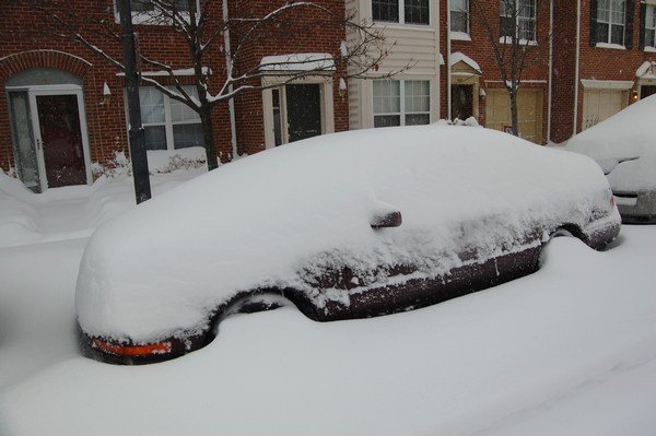Car in the snow! 